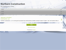 Tablet Screenshot of northernconstruction.us